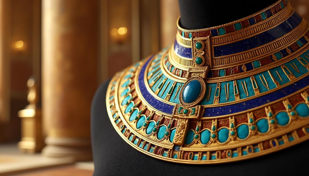 découvrez l'histoire fascinante du collier égyptien antique, symbole de richesse et de pouvoir dans l'égypte ancienne. plongez dans l'univers des pharaons et explorez l'importance de ces bijoux précieux, leurs designs majestueux et leur signification culturelle.